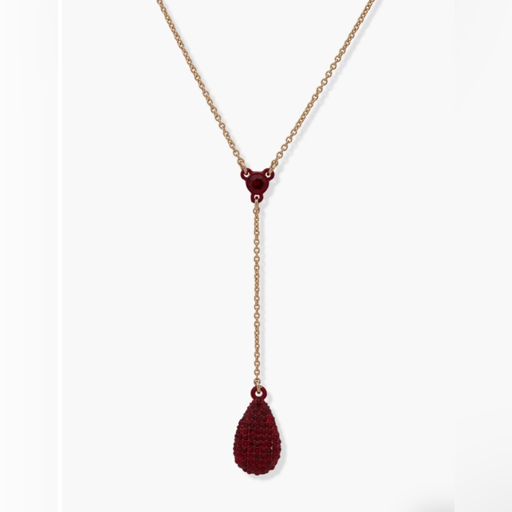 Dkny Ellwood Pavé Crystal Teardrop Y-Necklace